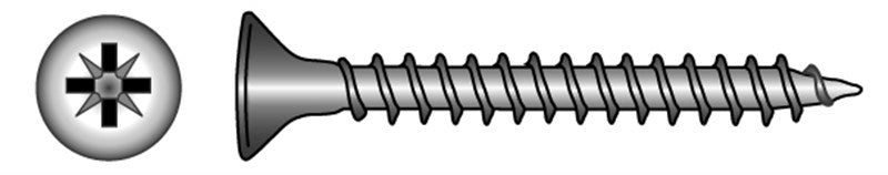 Marinetech 91005450 40 Spaanplaatschroef PK/PZD 5.0x40 (4stk)