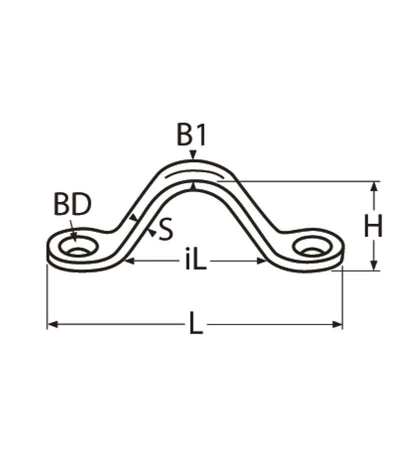 Marinetech Dekbeugel Gestanst 56mm