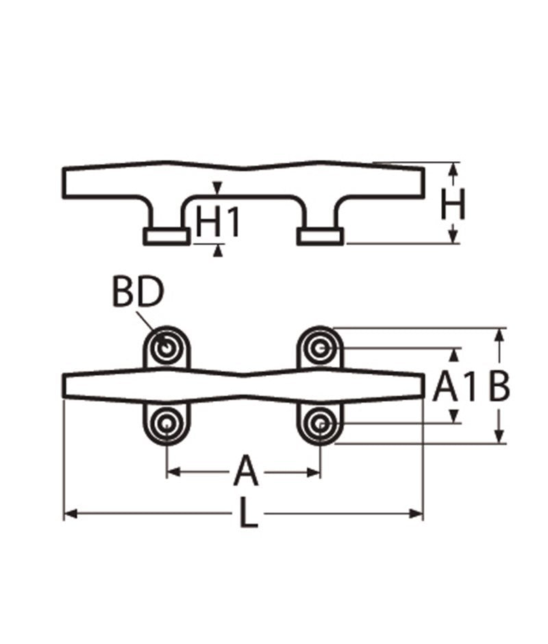 Marinetech Kikker Rond 4-Gats 250mm