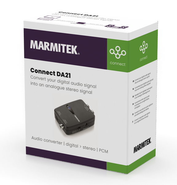 Marmitek Connect DA21 digitaal naar stereo audio converter