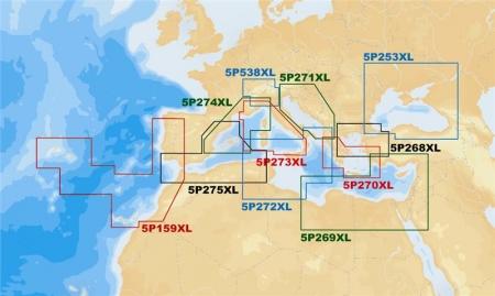 Navionics 5P272XL (CF) Central Mediterranean