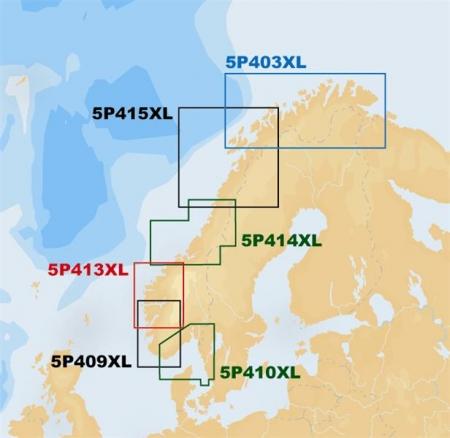 Navionics 5P403XL (SD) Northern Norway