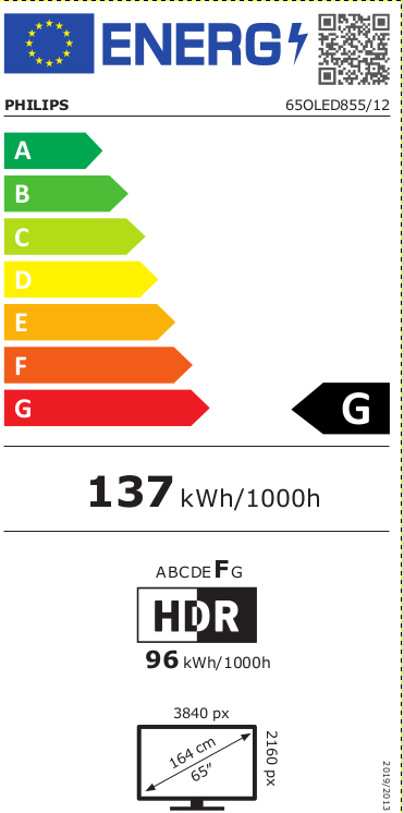 Philips 65OLED855 OLED televisie