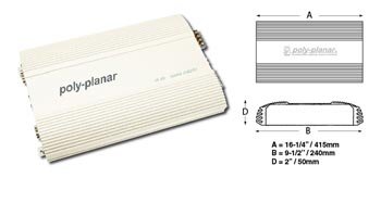 Polyplanar ME-400 4-kanaals 400 Watt waterdicht