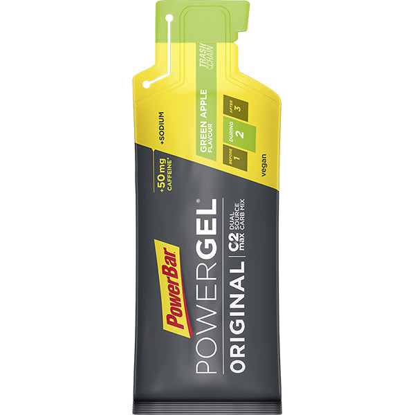 PowerBar PowerGel Caffeïne groene appel gel 41 g