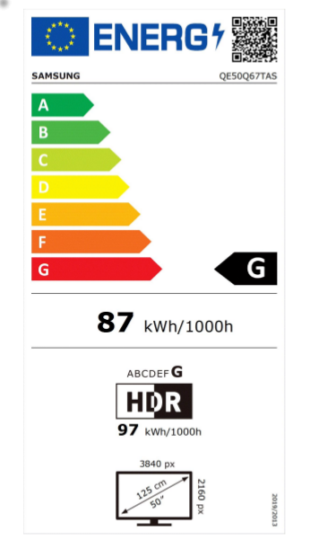 Samsung QE50Q67TASXXN Smart TV met Quantum Dot-technologie