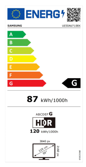 Samsung UE50AU7100KXXN