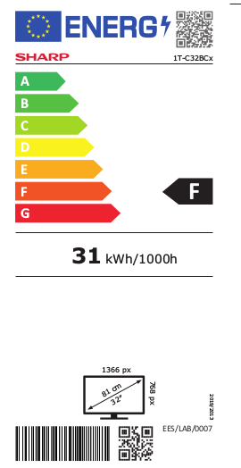 Sharp 32BC5E met Smart TV, Netflix, Harman speakersysteem, WiFi