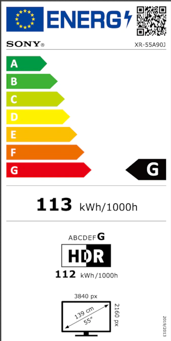 Sony XR55A90JAEP OLED televisie