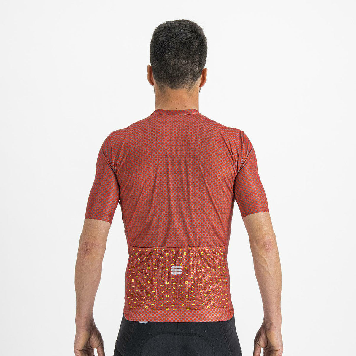 Sportful Checkmate fietsshirt korte mouwen rood heren