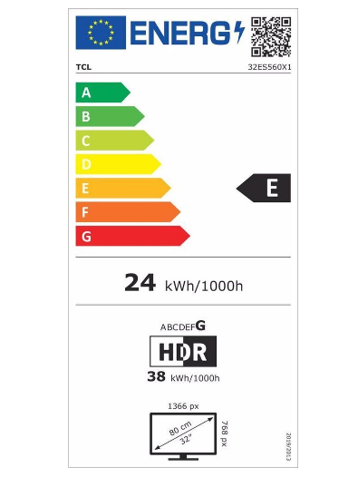 TCL 32ES560 LED televisie