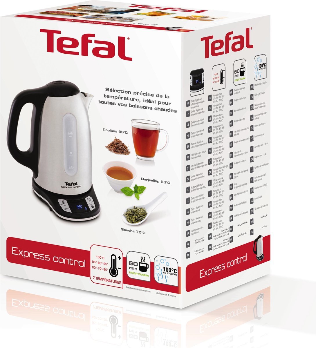 Tefal KI240D Waterkoker met 7 temperatuur instellingen