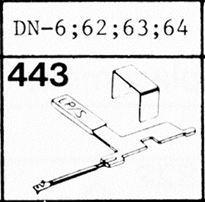 Tonar 443SS DS naald voor Dual DN-6, 8, 85